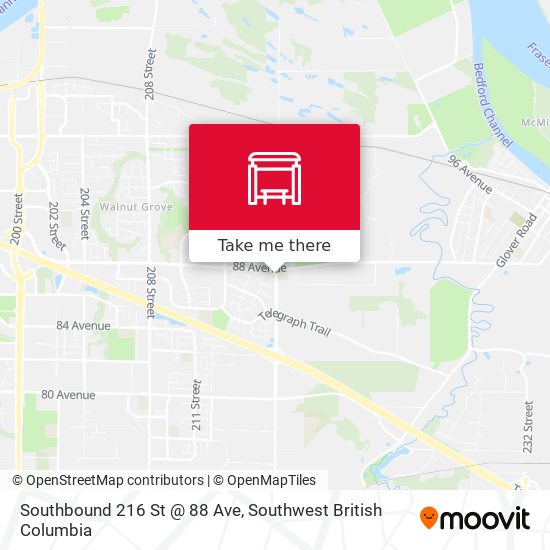 Southbound 216 St @ 88 Ave plan