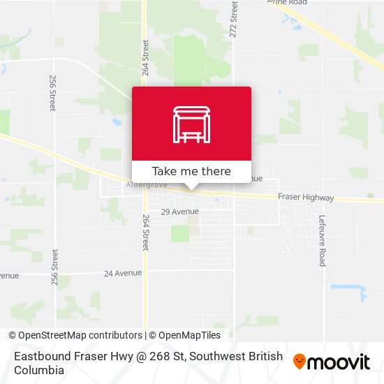 Eastbound Fraser Hwy @ 268 St plan