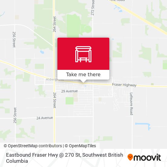 Eastbound Fraser Hwy @ 270 St plan