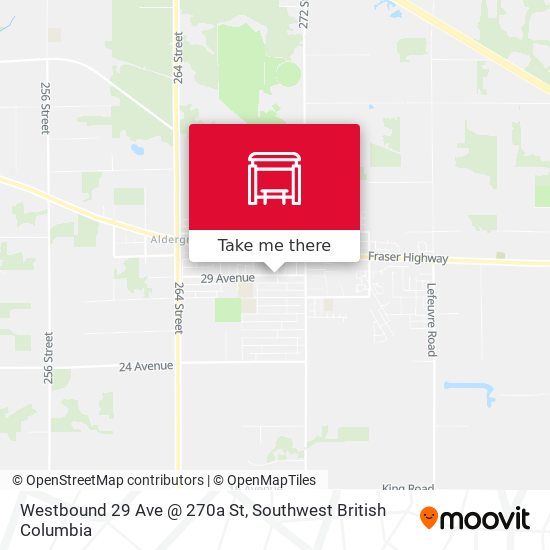 Westbound 29 Ave @ 270a St plan