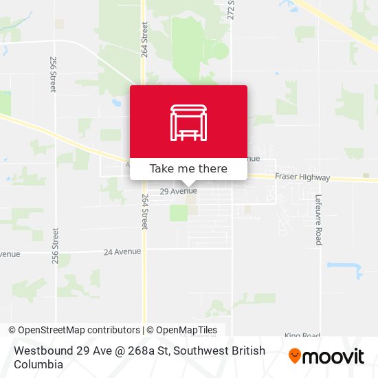 Westbound 29 Ave @ 268a St plan