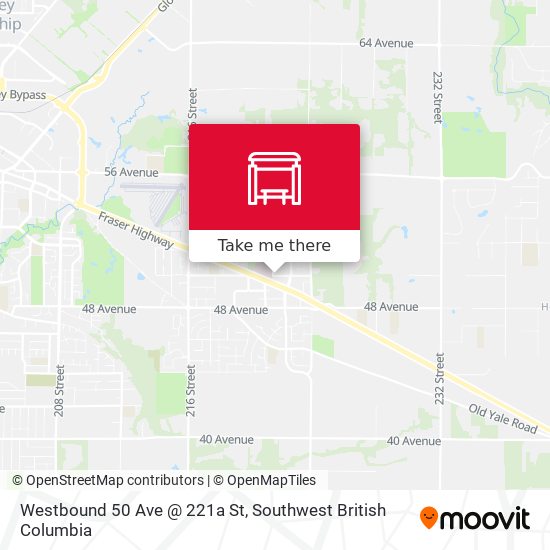 Westbound 50 Ave @ 221a St map