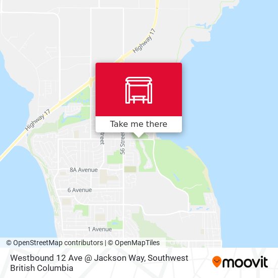 Westbound 12 Ave @ Jackson Way map