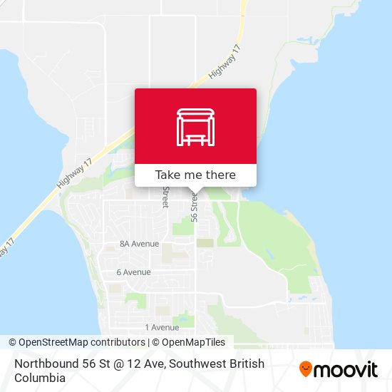 Northbound 56 St @ 12 Ave map