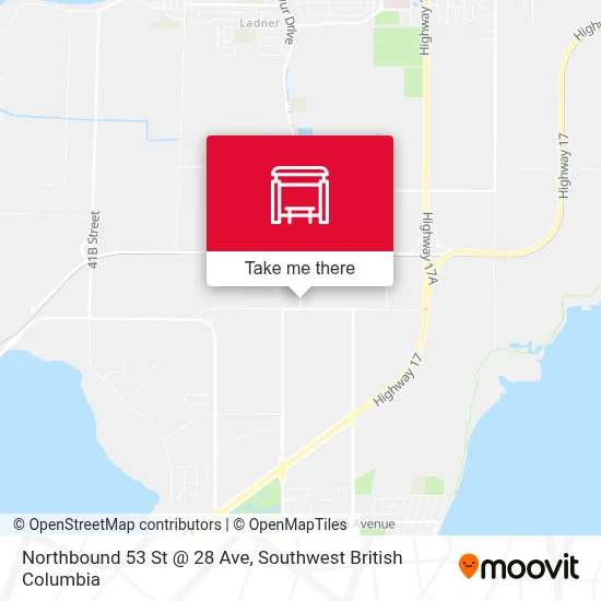 Northbound 53 St @ 28 Ave map