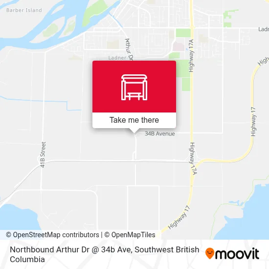 Northbound Arthur Dr @ 34b Ave map