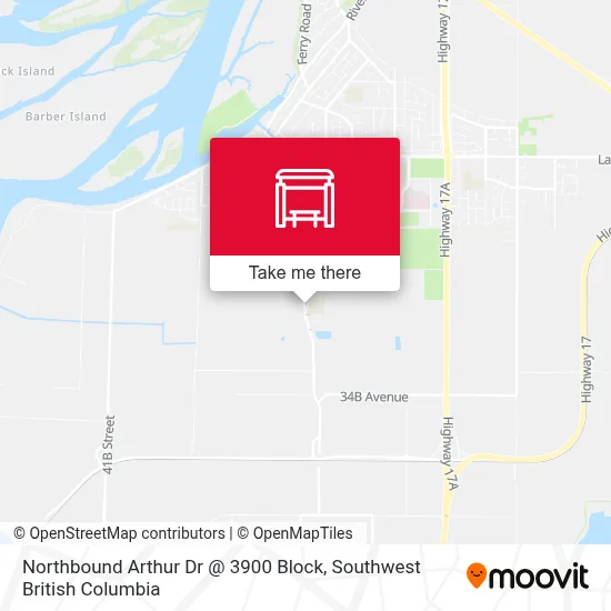 Northbound Arthur Dr @ 3900 Block map