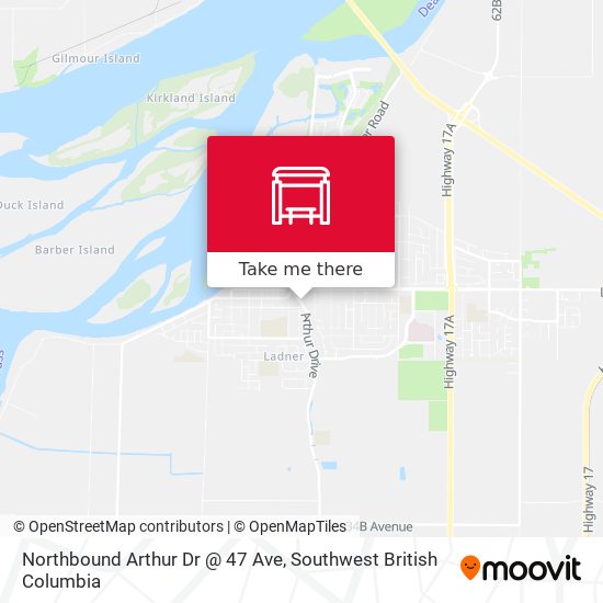Northbound Arthur Dr @ 47 Ave map