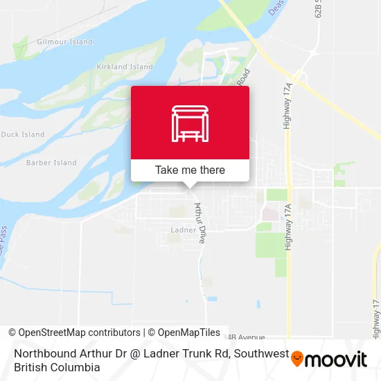 Northbound Arthur Dr @ Ladner Trunk Rd map