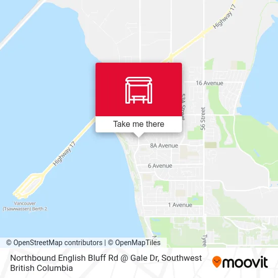 Northbound English Bluff Rd @ Gale Dr map