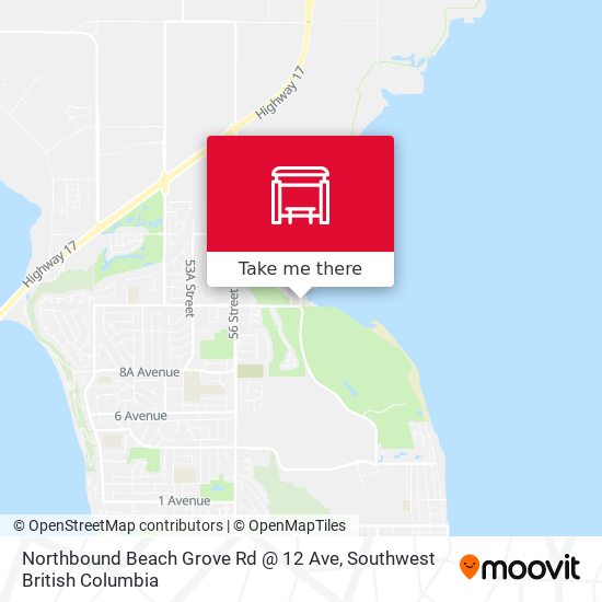 Northbound Beach Grove Rd @ 12 Ave map
