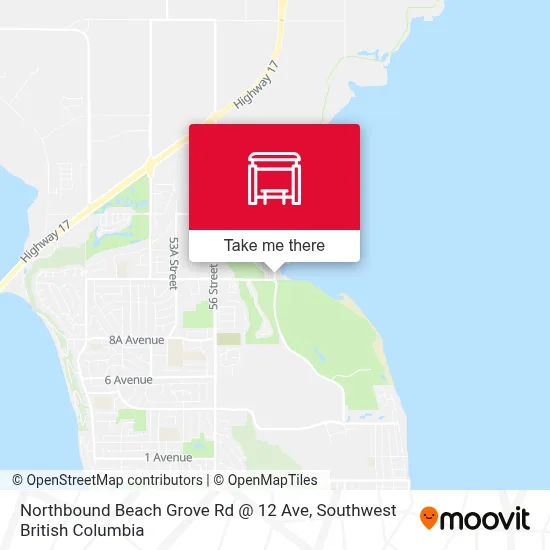 Northbound Beach Grove Rd @ 12 Ave map