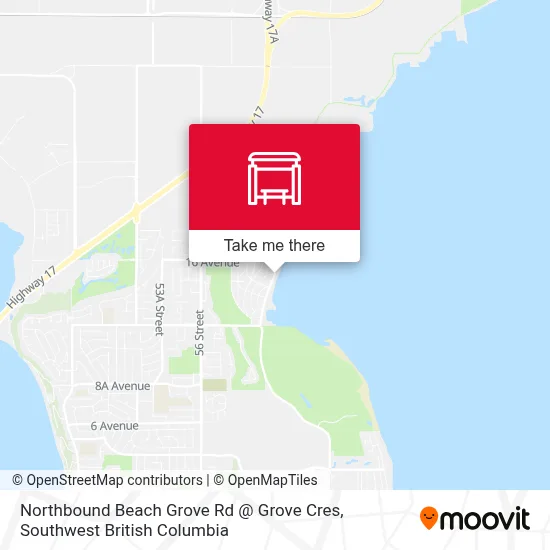 Northbound Beach Grove Rd @ Grove Cres map