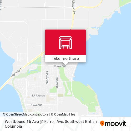 Westbound 16 Ave @ Farrell Ave map