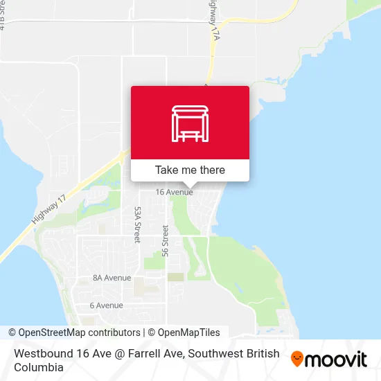 Westbound 16 Ave @ Farrell Ave map