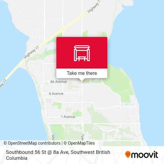 Southbound 56 St @ 8a Ave map