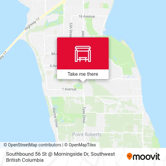 Southbound 56 St @ Morningside Dr map