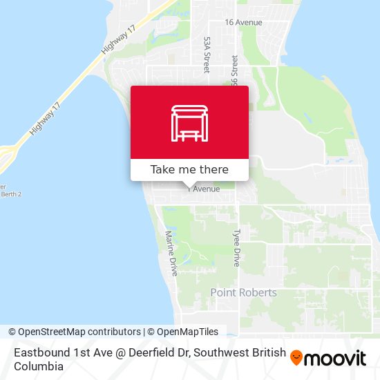 Eastbound 1st Ave @ Deerfield Dr plan