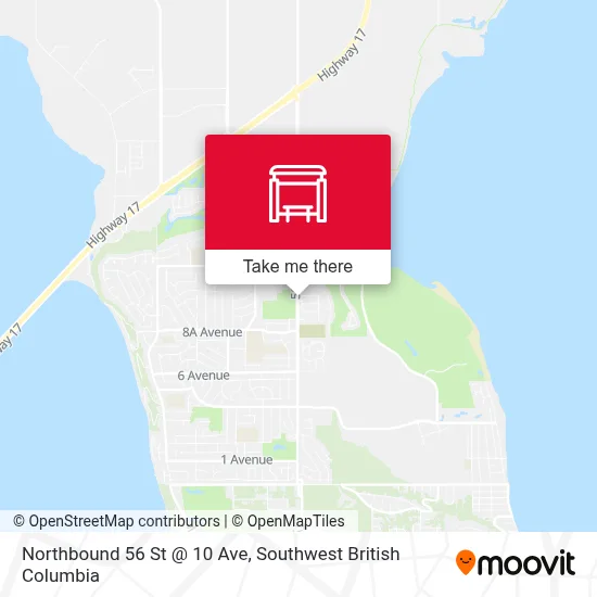 Northbound 56 St @ 10 Ave map