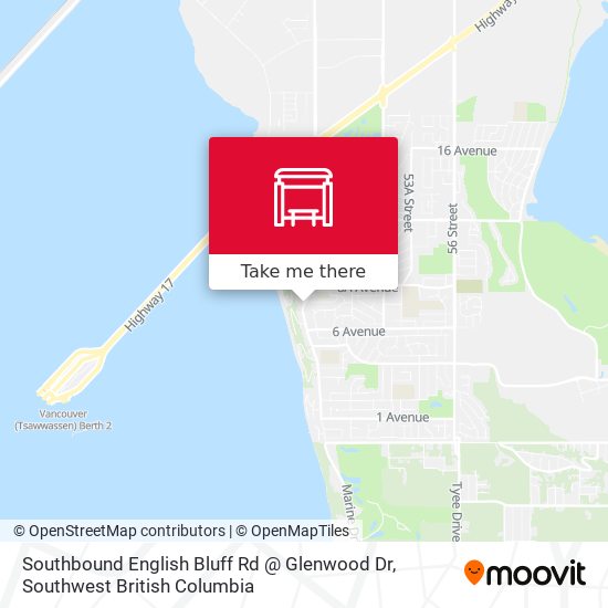 Southbound English Bluff Rd @ Glenwood Dr map