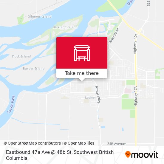 Eastbound 47a Ave @ 48b St map