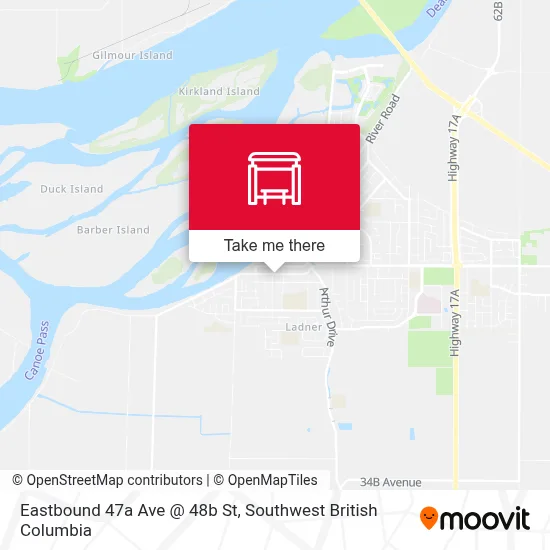 Eastbound 47a Ave @ 48b St map