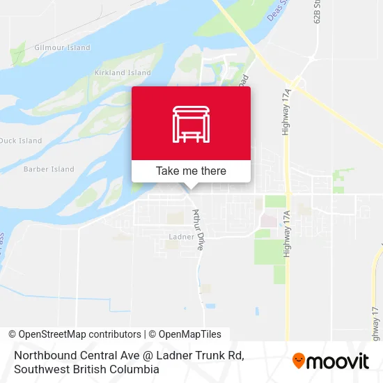 Northbound Central Ave @ Ladner Trunk Rd map