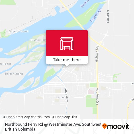 Northbound Ferry Rd @ Westminster Ave map