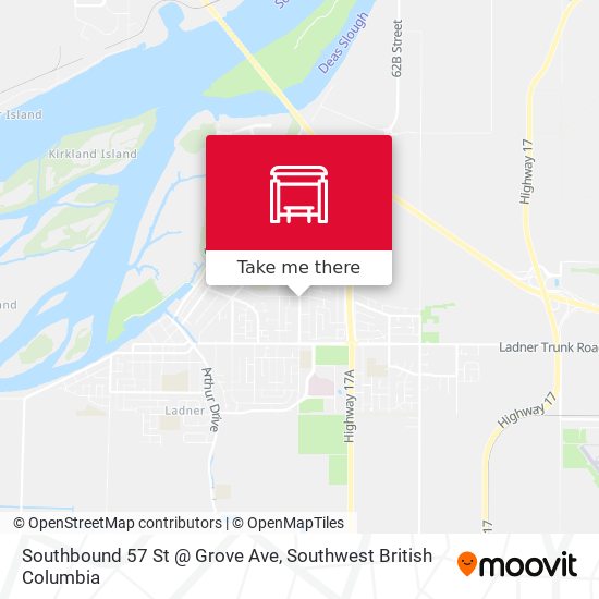 Southbound 57 St @ Grove Ave map