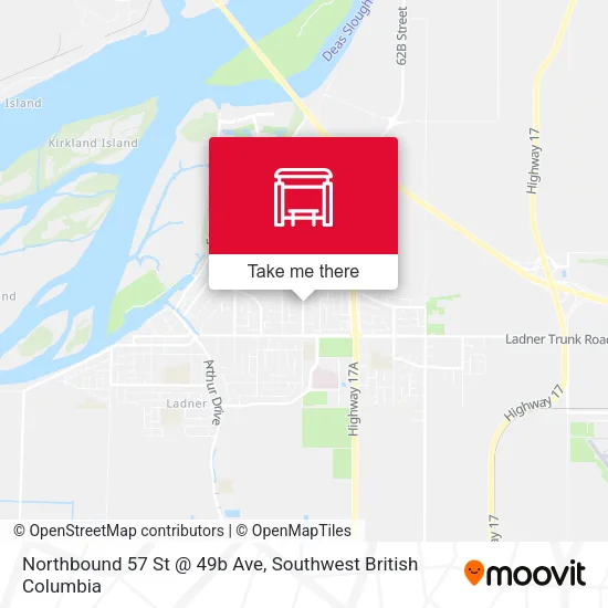 Northbound 57 St @ 49b Ave map