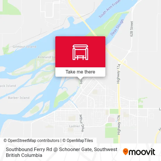 Southbound Ferry Rd @ Schooner Gate map