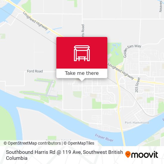 Southbound Harris Rd @ 119 Ave plan