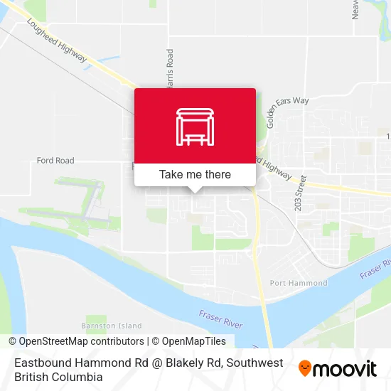 Eastbound Hammond Rd @ Blakely Rd map