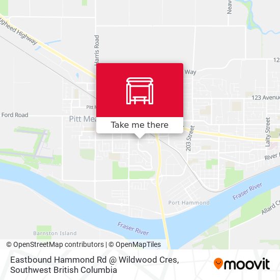 Eastbound Hammond Rd @ Wildwood Cres plan