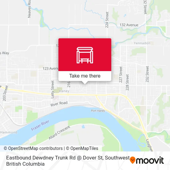 Eastbound Dewdney Trunk Rd @ Dover St map