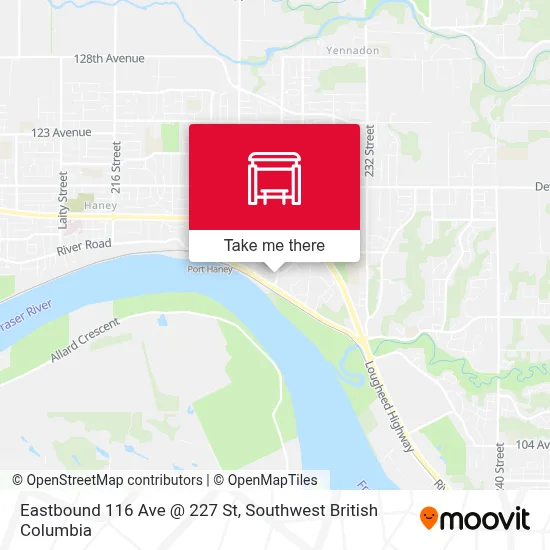 Eastbound 116 Ave @ 227 St map