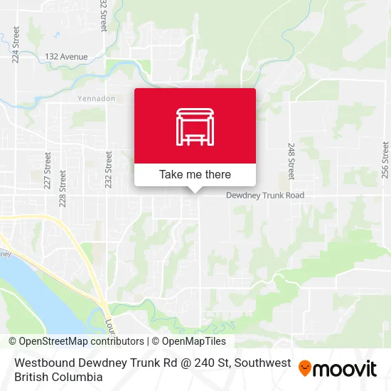 Westbound Dewdney Trunk Rd @ 240 St plan