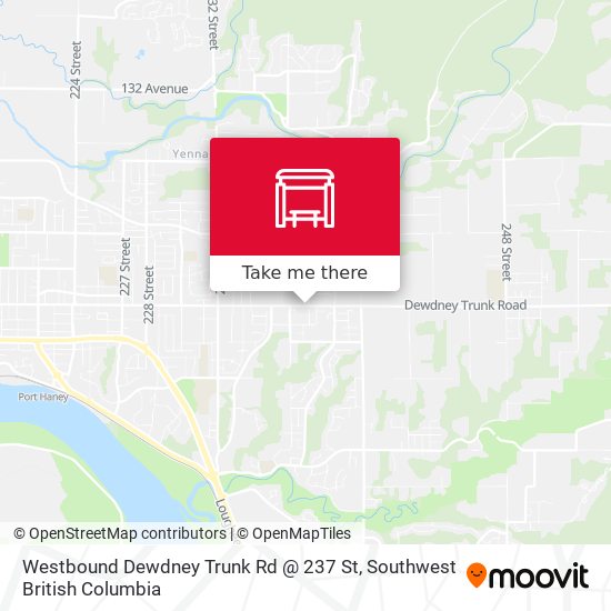 Westbound Dewdney Trunk Rd @ 237 St map