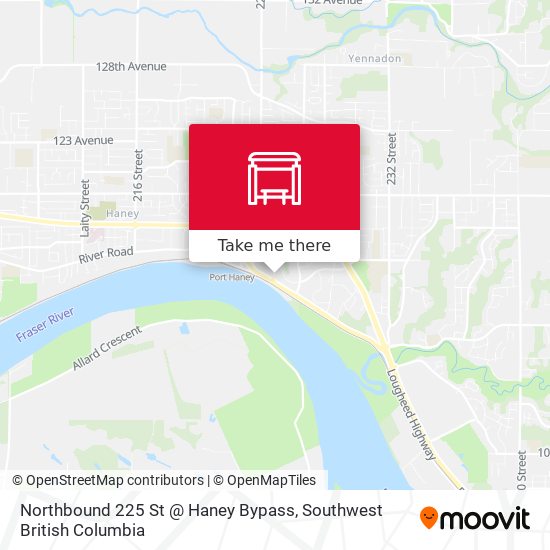 Northbound 225 St @ Haney Bypass map