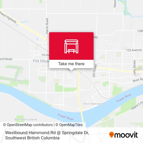 Westbound Hammond Rd @ Springdale Dr plan