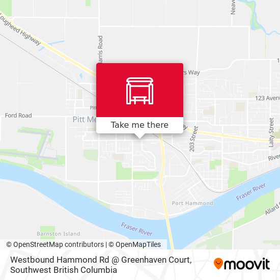 Westbound Hammond Rd @ Greenhaven Court plan