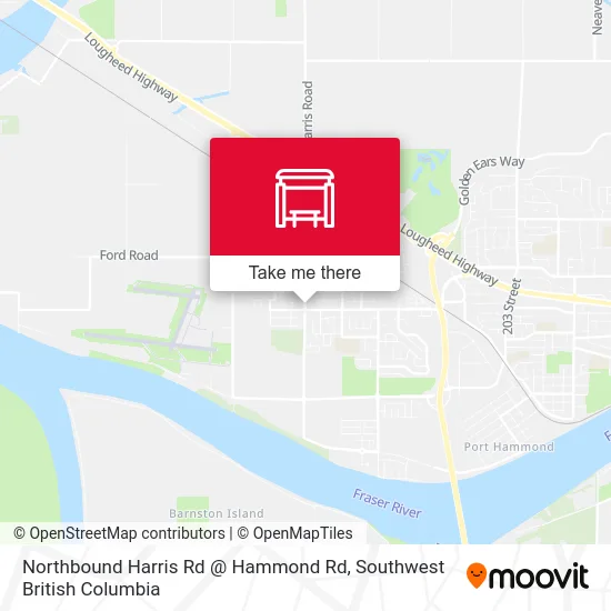 Northbound Harris Rd @ Hammond Rd map