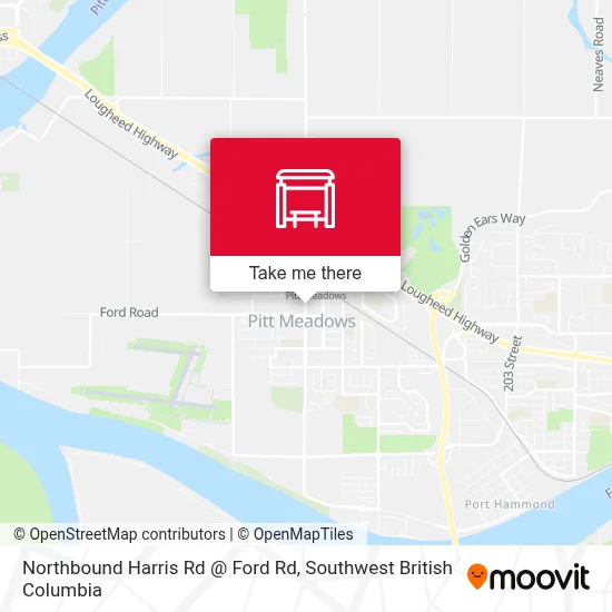 Northbound Harris Rd @ Ford Rd map