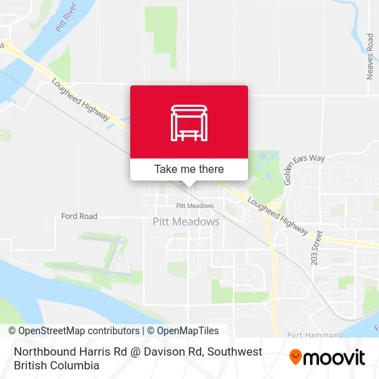 Northbound Harris Rd @ Davison Rd map