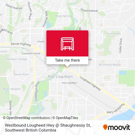 Westbound Lougheed Hwy @ Shaughnessy St plan
