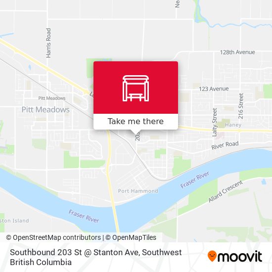 Southbound 203 St @ Stanton Ave plan