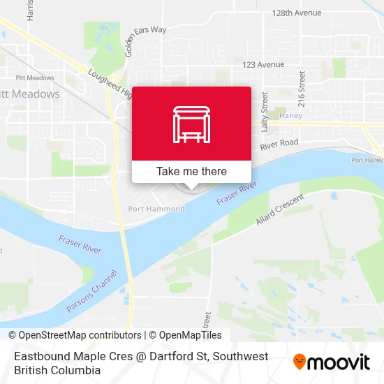 Eastbound Maple Cres @ Dartford St map