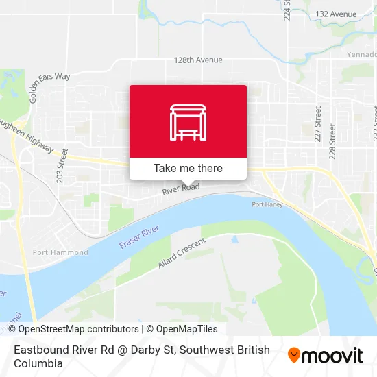 Eastbound River Rd @ Darby St map