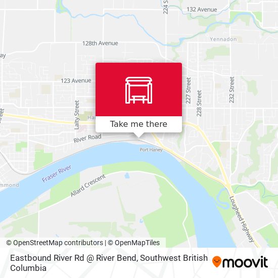 Eastbound River Rd @ River Bend map