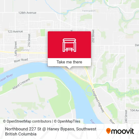 Northbound 227 St @ Haney Bypass map